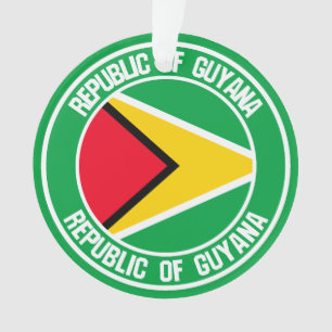Guyana Round Emblem Ornament