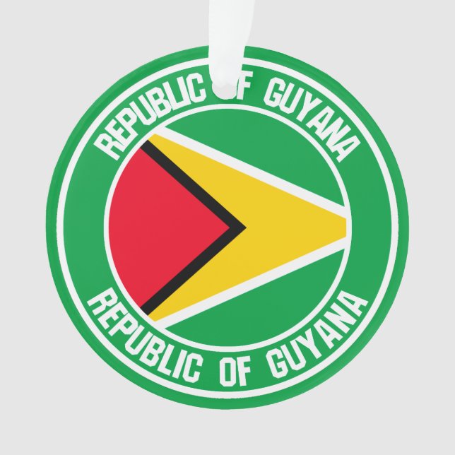 Guyana Round Emblem Ornament (Front)