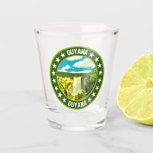 Guyana                                             shot glass (Front)