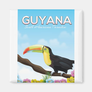 Guyana South american paradise travel poster Magnet