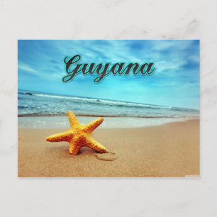 Guyana starfish postcard