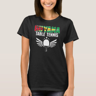 Guyana Table Tennis Support Guyanese Ping Pong T-Shirt