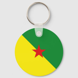 Guyane Fisheye Flag Keychain