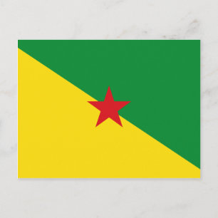 Guyane Flag GF Postcard