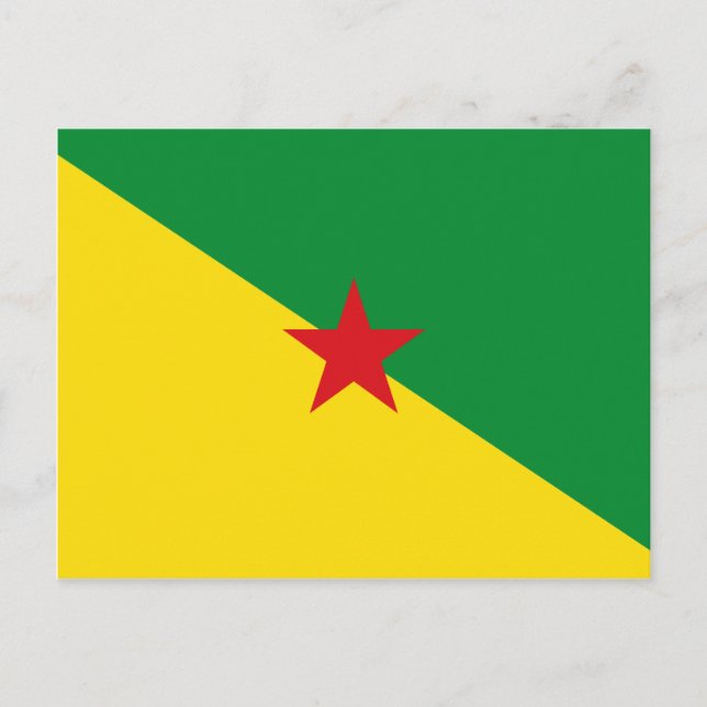 Guyane Flag GF Postcard (Front)