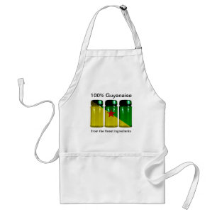 Guyane Flag Spice Jars Apron