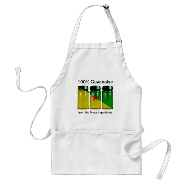 Guyane Flag Spice Jars Apron (Front)