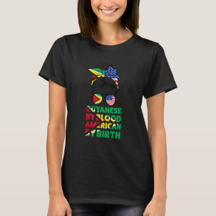 Guyanese By Blood American By Birth Guyana Guyanes T-Shirt