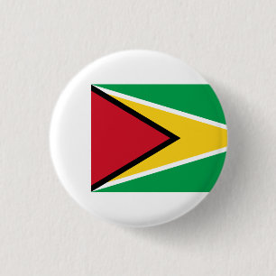 Guyanese Flag, Flag of Guyana 3 Cm Round Badge