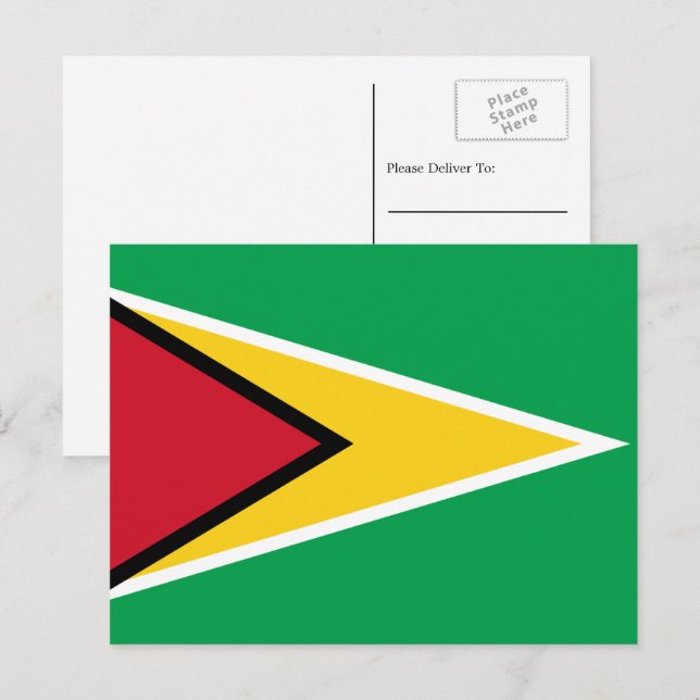 Guyanese Flag, Flag of Guyana Postcard (Front/Back)