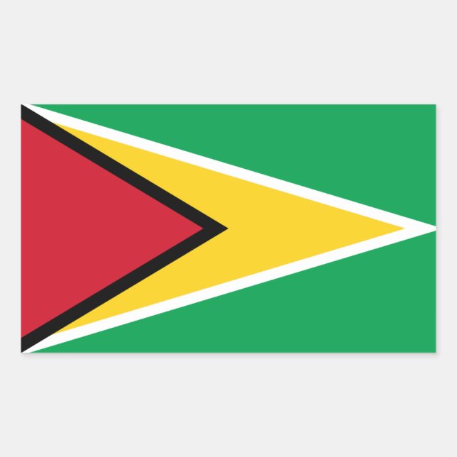 Guyanese Flag, Flag of Guyana Rectangular Sticker (Front)