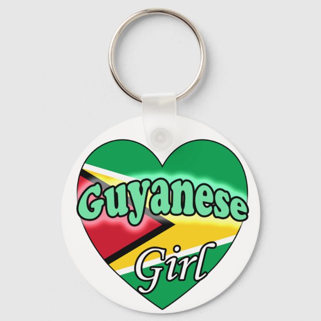 Guyanese Girl Key Ring (Front)