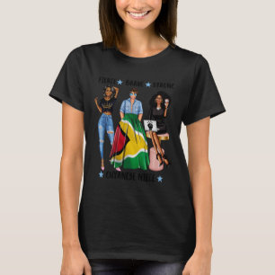Guyanese Niece From Guyana Fierce Brave Latina T-Shirt
