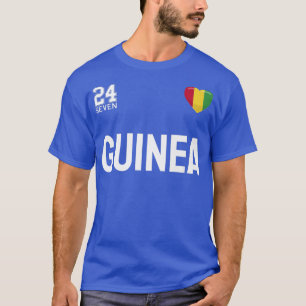 Guyanese Soccer Team 24 Seven Guinea Fan  T-Shirt