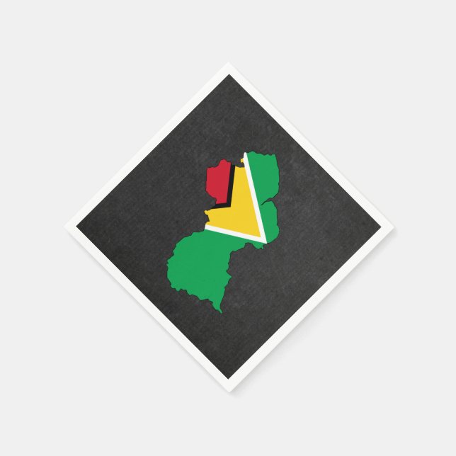 Guyanese Trip Souvenir Napkin (Corner)