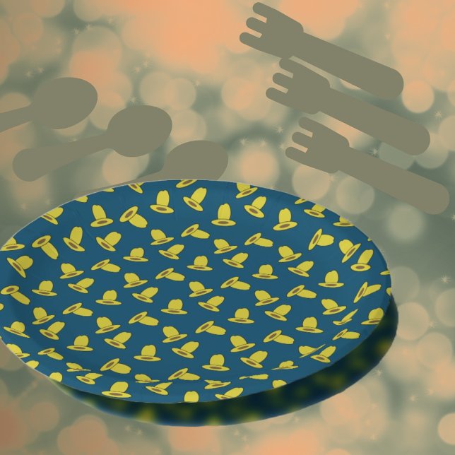 Guys Cowboy Birthday Party  Paper Plate (Creator Uploaded)