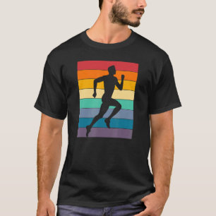 Guys Cross Country Team Distressed Vintage Retro S T-Shirt