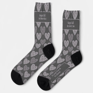 Guys fall in love too, Dark grey Socks