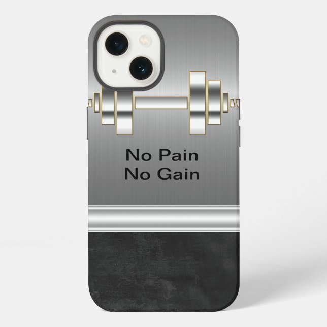 Guys Fitness Theme iPhone Case (Back)