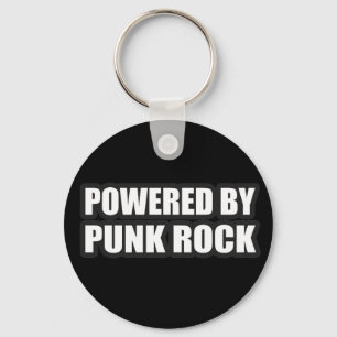 guys girls POWERED BY PUNK ROCK music Key Ring