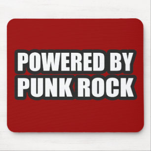 guys girls POWERED BY PUNK ROCK music Mouse Mat
