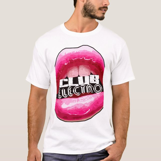 guys girls RAVE Raver raving club music dance DJ T-Shirt (Front)