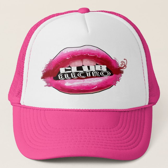 guys girls RAVE Raver raving club music dance DJ Trucker Hat (Front)