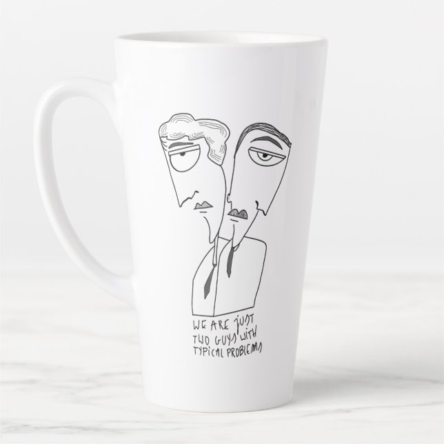 Guys mates friends gift neo drink latte mug (Left)