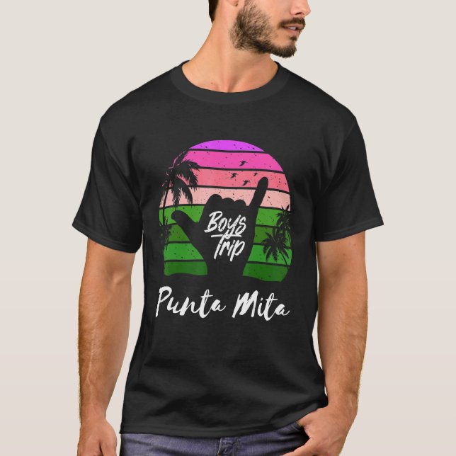 Guys Punta Mita Mexico Trip Matching Vacation T-Shirt (Front)