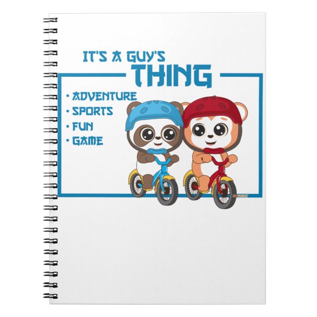 Guys' Thing: Bright and Fun Art for Kids Notebook (Front)