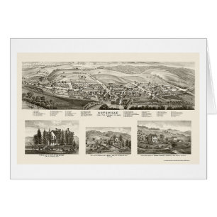 Guysville, OH Panoramic Map - 1875
