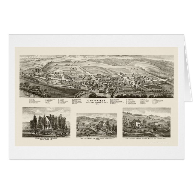 Guysville, OH Panoramic Map - 1875 (Front Horizontal)