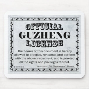 Guzheng License Mouse Mat
