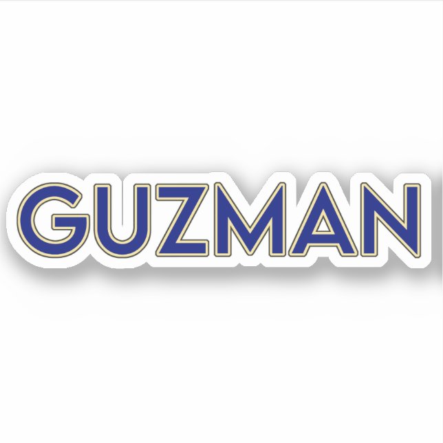 GUZMAN 02 — 3" STICKER (Front)