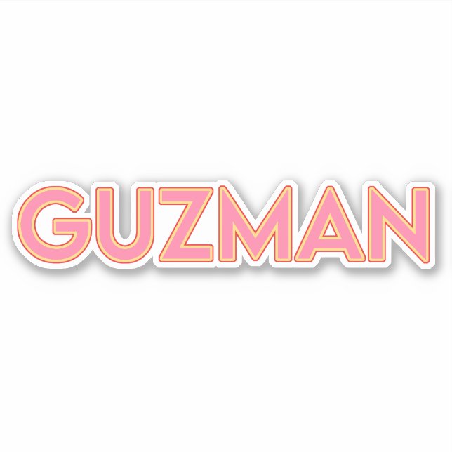 GUZMAN 03 — 6" STICKER (Front)