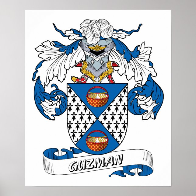 Guzman Family Crest Poster (Front)