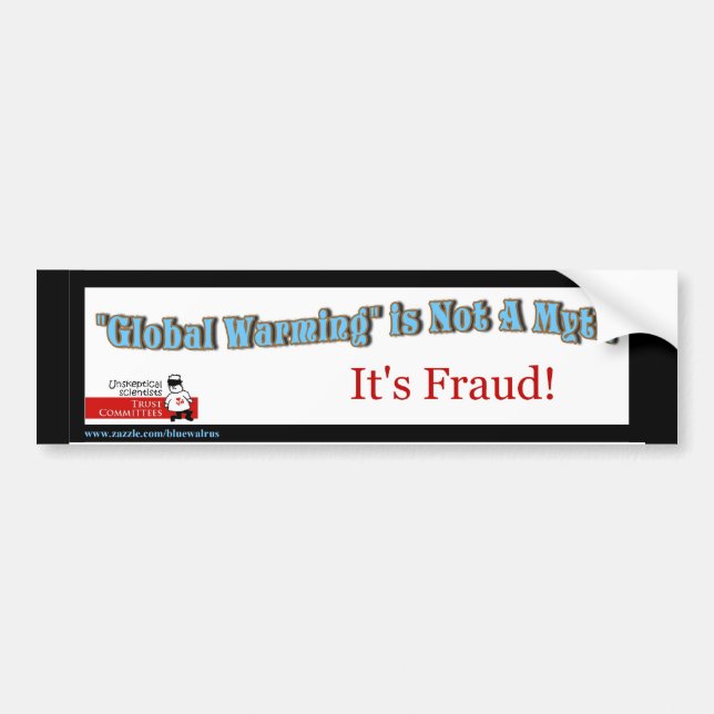 *GW is Fraud_Bumpersticker Bumper Sticker (Front)
