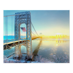 GWB connecting Fort Lee NJ and Manhattan NYPlus Poster
