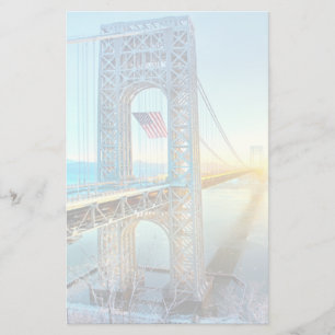 GWB connecting Fort Lee NJ and Manhattan NYPlus Stationery