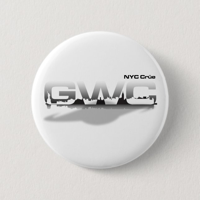 GWC NYC Crue 6 Cm Round Badge (Front)