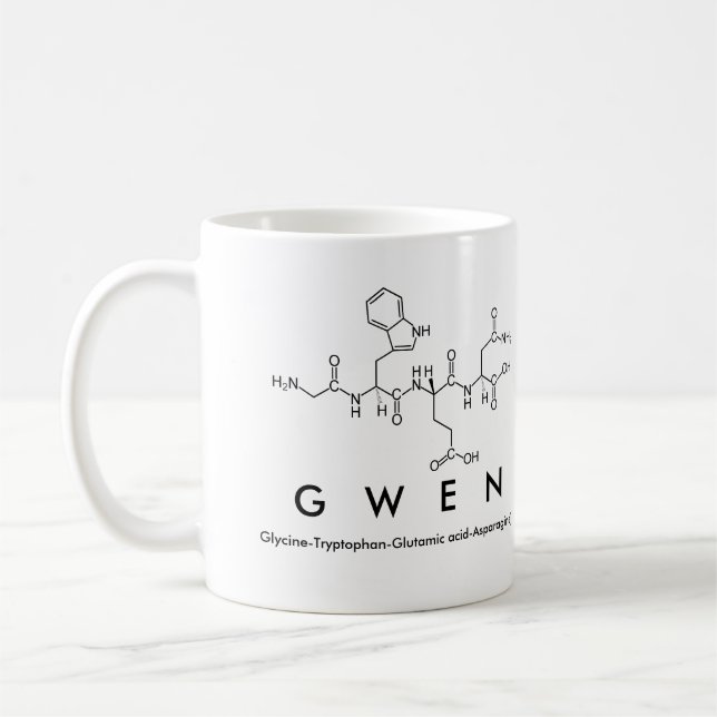 Gwen peptide name mug (Left)