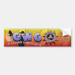 GWG Girls With Guns! Support our right to defend Bumper Sticker
