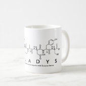 Gwladys peptide name mug (Front Right)