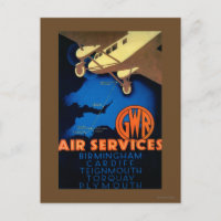 GWR Air Services Vintage PosterEurope