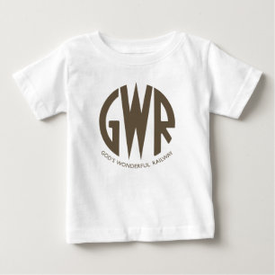 GWR Great Western Railways Trains Hiking Duck Baby T-Shirt