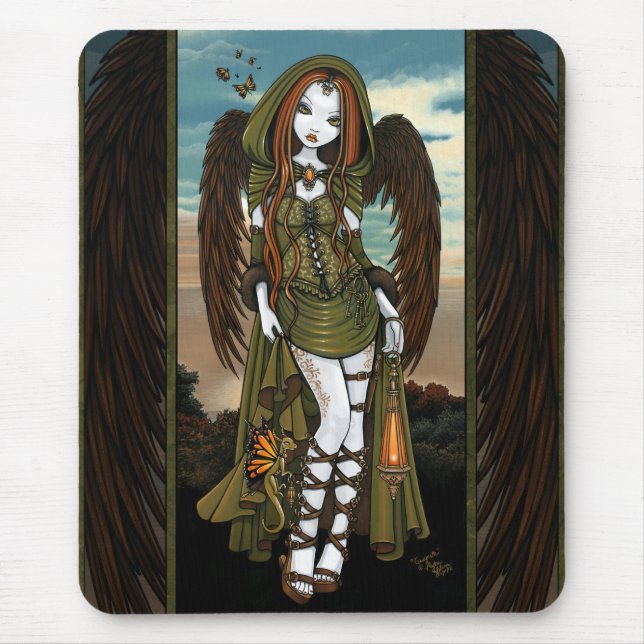 Gwyneth Dragon Huntress Angel Fairy Mousepad (Front)