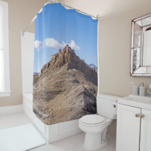 Gyantse Dzong fortress - Tibet Shower Curtain