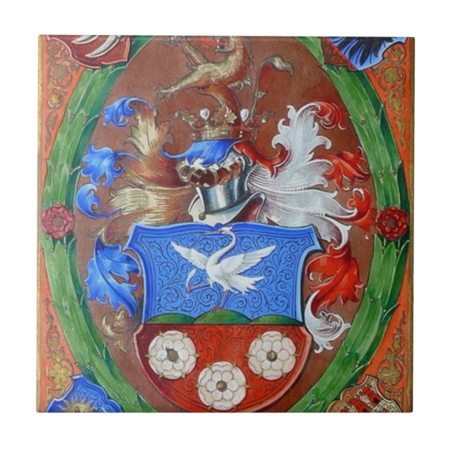 Gyarfas coat of arms tile (Front)