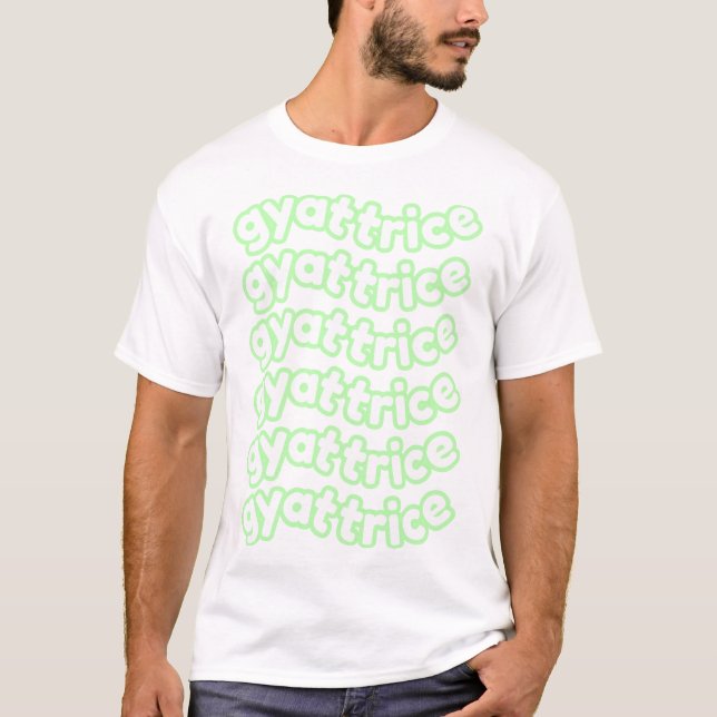 @gyattrice Logo Pastel Green Men’s T-Shirt (Front)