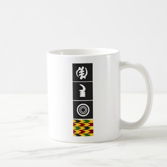 Gye Nyame Adinkra Symbol Coffee Mug (Right)